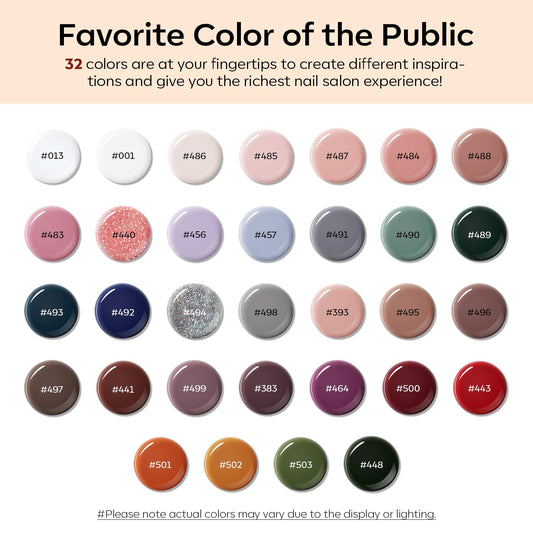 Modelones 133pcs Poly Nail Gel Kit, 32 Colors Earthy Tones Complete Extension Gel Nail Kit with 8W Lamp Slip Solution Builder Tools for Starter DIY Salon Use