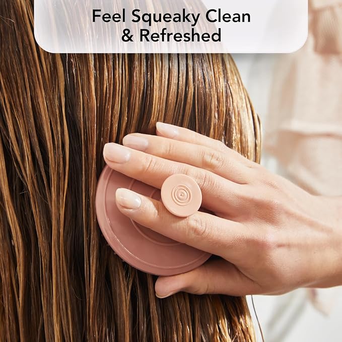 Kitsch Scalp Massager for Hair Care - Scalp Scrubber, Shampoo Brush & Exfoliator for All Hair Types - Relaxing & Exfoliating - Terracotta