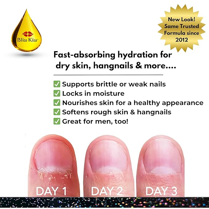 Cuticle Oil Pen for Nails - Nail Strengthener & Growth Oil and Serum for Damaged Nails, Hangnails w/Jojoba cuticle oil—Coconut Lime Verbena Fragrance - Holographic Glitter Pens 4-Pack