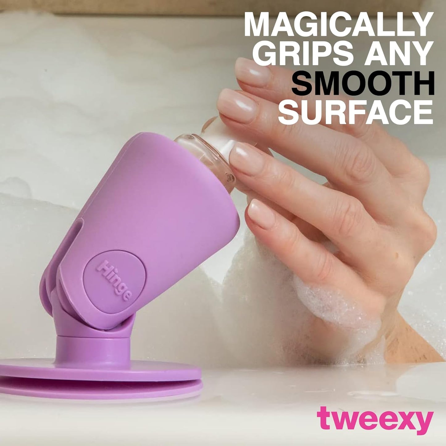 Tweexy Anti-Spill Nail Polish Bottle Holder Stand With Tilted Smartgrip Suction - For Fingernail Painting and Nail Art