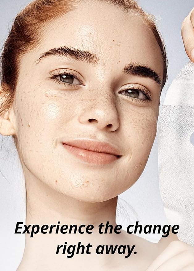 [K Beauty] Skin Return Lifting Essence Sheet Mask | Hydrating and Firming for All Skin Types | Vegan Sheet Masks | Peptide and Lactobacillus | Korean Face Masks Skincare | Facial Mask | 10 Sheets