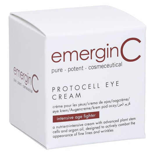 Protocell Eye Cream - Plant Stem Cell Eye Treatment with Hyaluronic Acid to Address Visible Signs of Aging (0.5 oz, 15 ml)