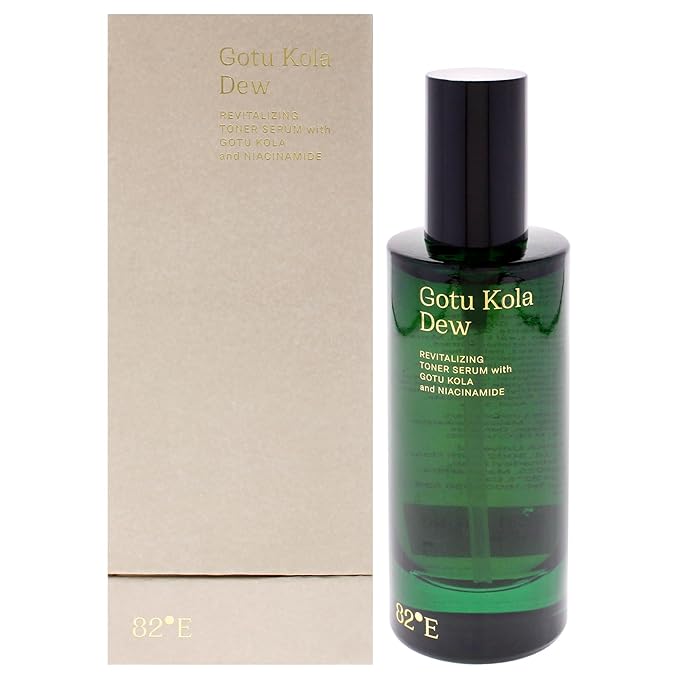 Gotu Kola Dew Revitalizing Toner Serum by 82E for Women - 3.3 oz Serum