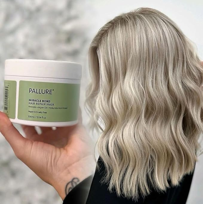 Miracle Bond Mask To Support Thicker, Voluminous, Fuller Looking Hair, Infused with Hyaluronic Acid, Biotin, Avocado and Argan Oil, 8.45 Fl Oz