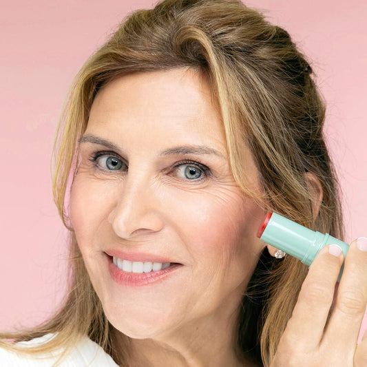 BOOM! by Cindy Joseph Boom Stick Parisian Red: 3-in-1 Cream Blush Stick for Eyes, Lips & Cheek, Long-Wearing Blendable & Building Color Vegan Lipstick Pen for All Skin