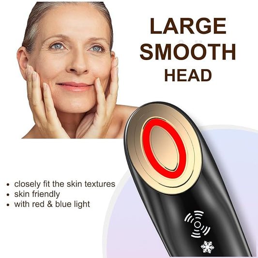 Face Skin Tightening Device - Radio Frequency Facial Firming Machine Microcurrent Lifting Massager Anti-Aging Removing Wrinkles Puffiness Skin Care Toning for Face Neck Eyes, Beauty Products, FM-BMJ03
