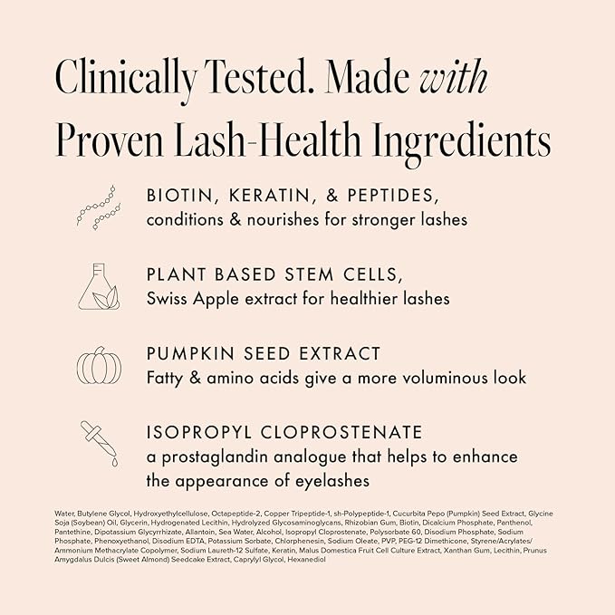 Borboleta Lash Serum - Eyelash Serum for Longer, Thicker, and Fuller Looking Eyelashes - (Sample Size, 1 Month Supply)