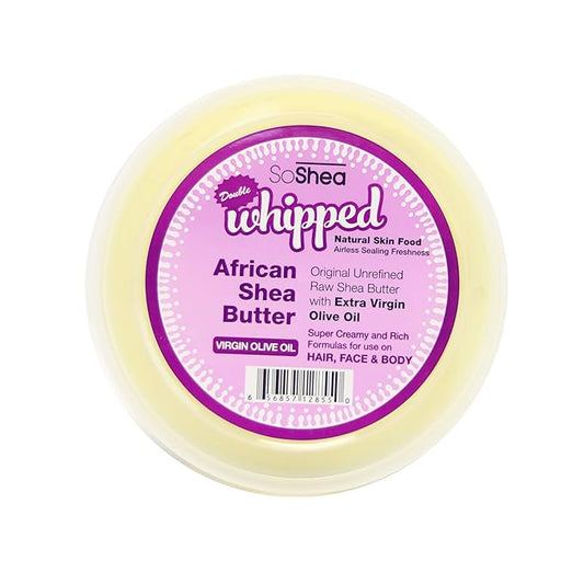 Whipped African Shea Butter｜For All Hair Textures & Skin Types｜Original Unrefined Raw Shea Butter ｜Premium Quality 13.50oz (Lavender)