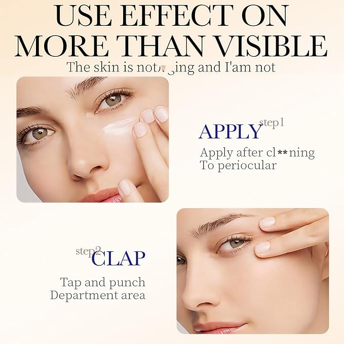 Q.Z.Art Revitalizing Eye Cream with Hyaluronic Acid & Collagen | Hydrates, Includes Soothing Ice Roller