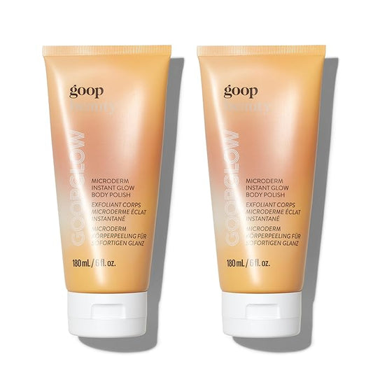 goop Beauty Microderm Body Polish 2-Pack | Exfoliating Scrub & Foaming Cleanser