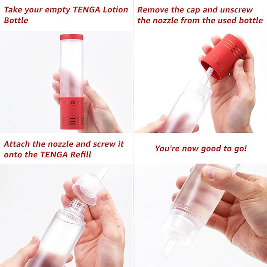TENGA Lotion + Refill Regular Bundle Set, 5.75 Fl Oz