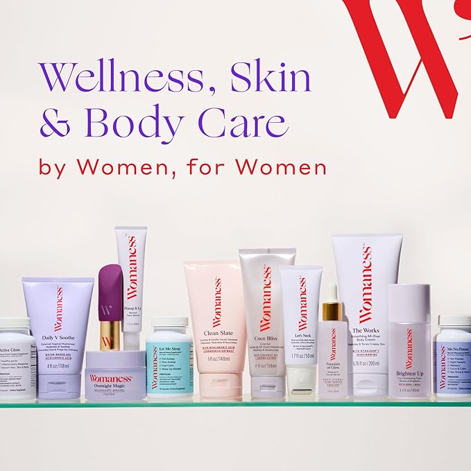 Womaness Overnight Magic Night Face Cream - Anti Aging Night Cream & Menopause Moisturizer - Hydrating Hyaluronic Acid Moisturizer & Bakuchiol Retinol Alternative for Fine Lines & Wrinkles (1.7oz)