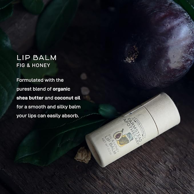 Farmstead Apothecary Lip Balm (Fig & Honey, 1 Pack)