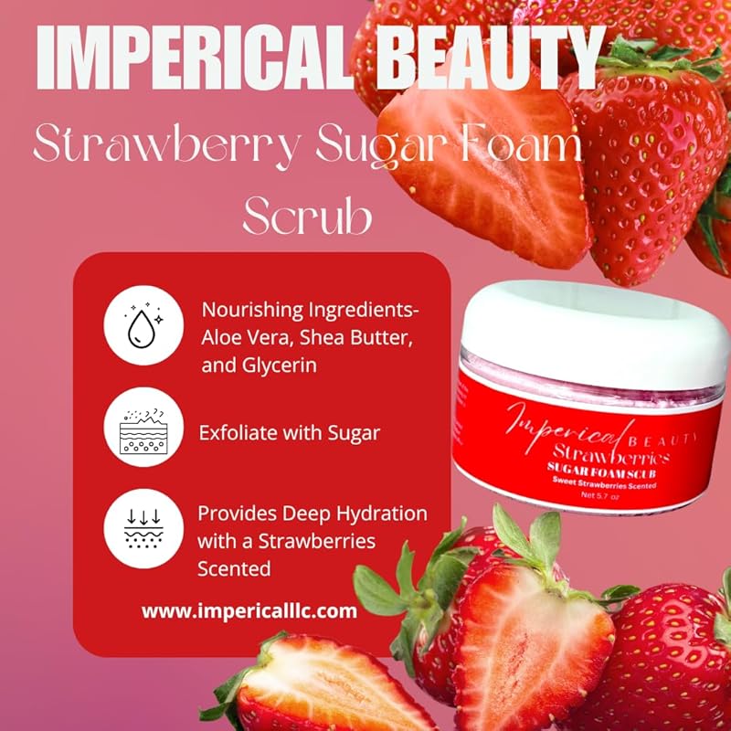 Imperical Beauty Strawberries Sugar Foam Scrub