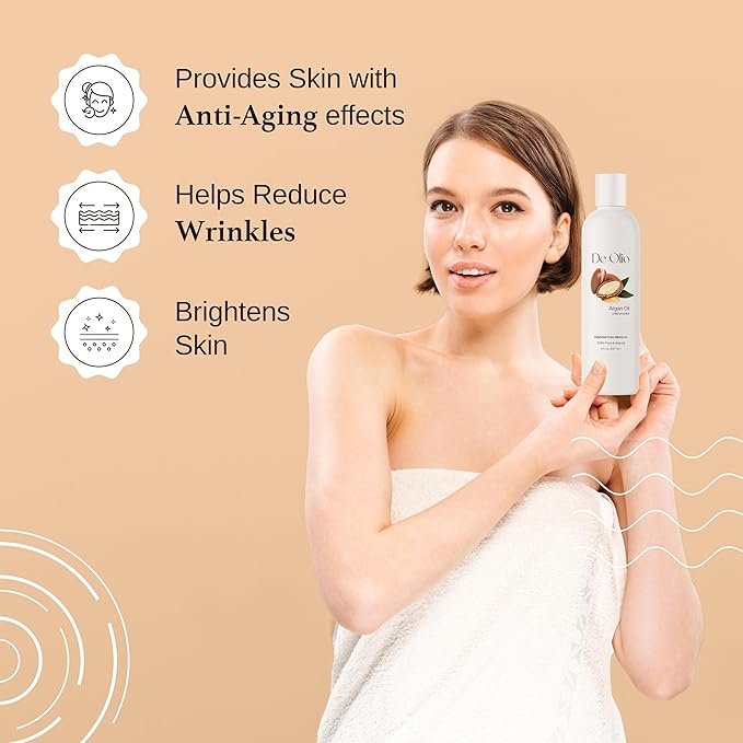 | Argan Oil of Morocco | 100% Pure & Natural Cold Pressed Argan Oil for Hair, Skin, Face | Refined Moroccan Hair Oil for Moisturizing & Straightening | 4fl. oz. (118 mL)