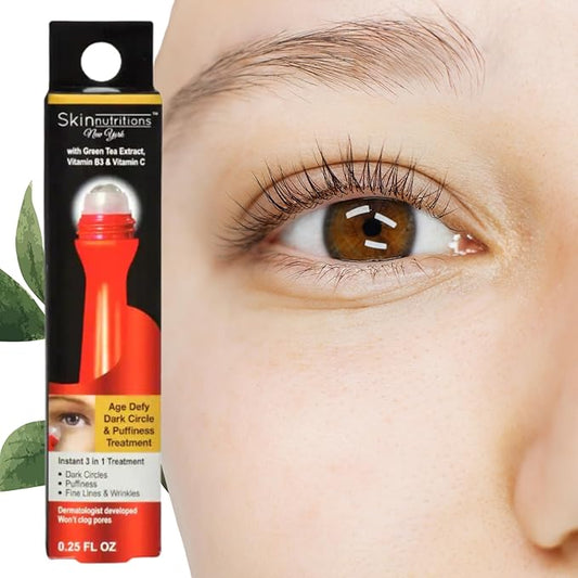 Age Defy Dark Circles, Puffiness, and Fine Lines & Wrinkle Serum with Peptides, Vitamins, and Green Tea Extract