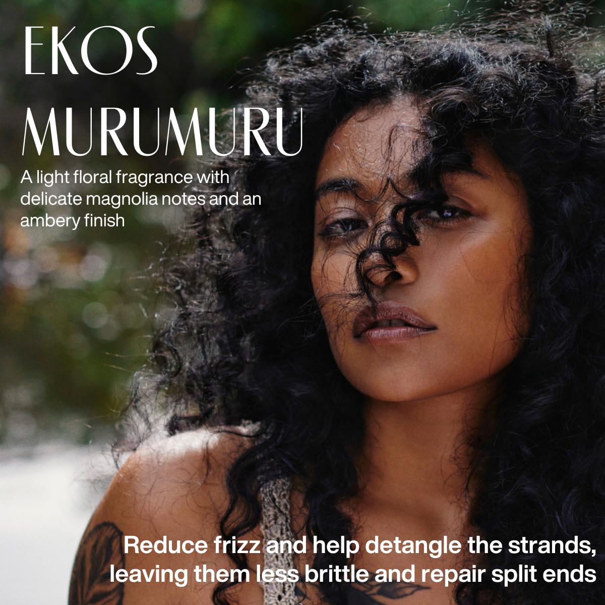 natura Ekos Murumuru Anti-Damage Leave-In 5 fl oz (150ml) - Reconstructs Hair Fiber, Reduces Frizz, Detangles, and Repairs Split Ends, Vegan, Not Tested On Animals, Unisex, For Frizzy Hair