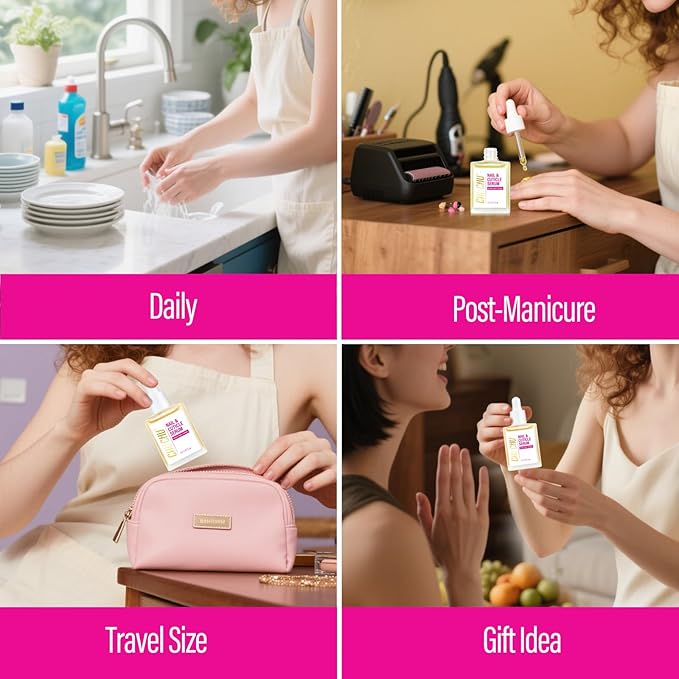 CHUCHU Nai Repair Serum: Natural Plant Growth and Strengthening Serum with Honey Milk Scent - Nail Cuticle Care for Women Men Home Salon Gift