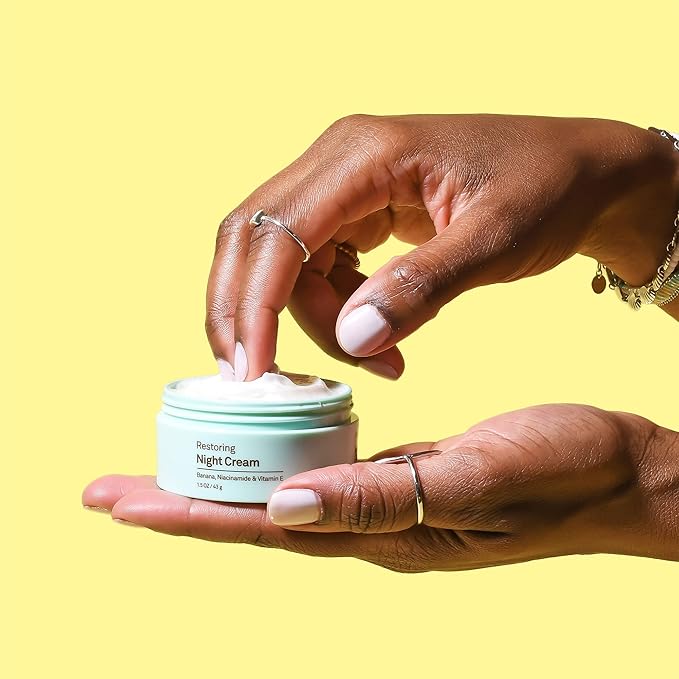 Sun Bum Skin Care Restoring Night Cream - Vegan and Cruelty Free Moisturizing Formula with Niacinamide and Vitamin E - 1.5 oz