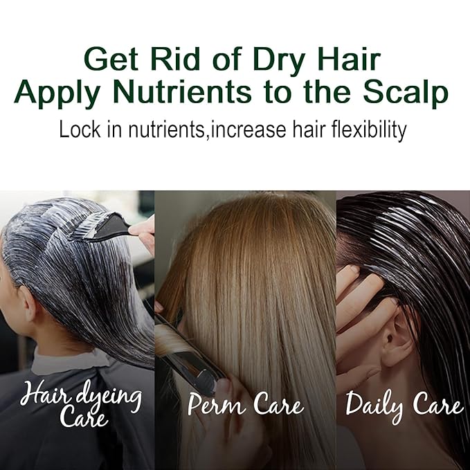 7 Day Repair Keratin Hair Mask & Treatment with Argan Oil - Hydrating, Deep Repair for Dry, Frizzy, Damaged Hair - 16.9 fl oz