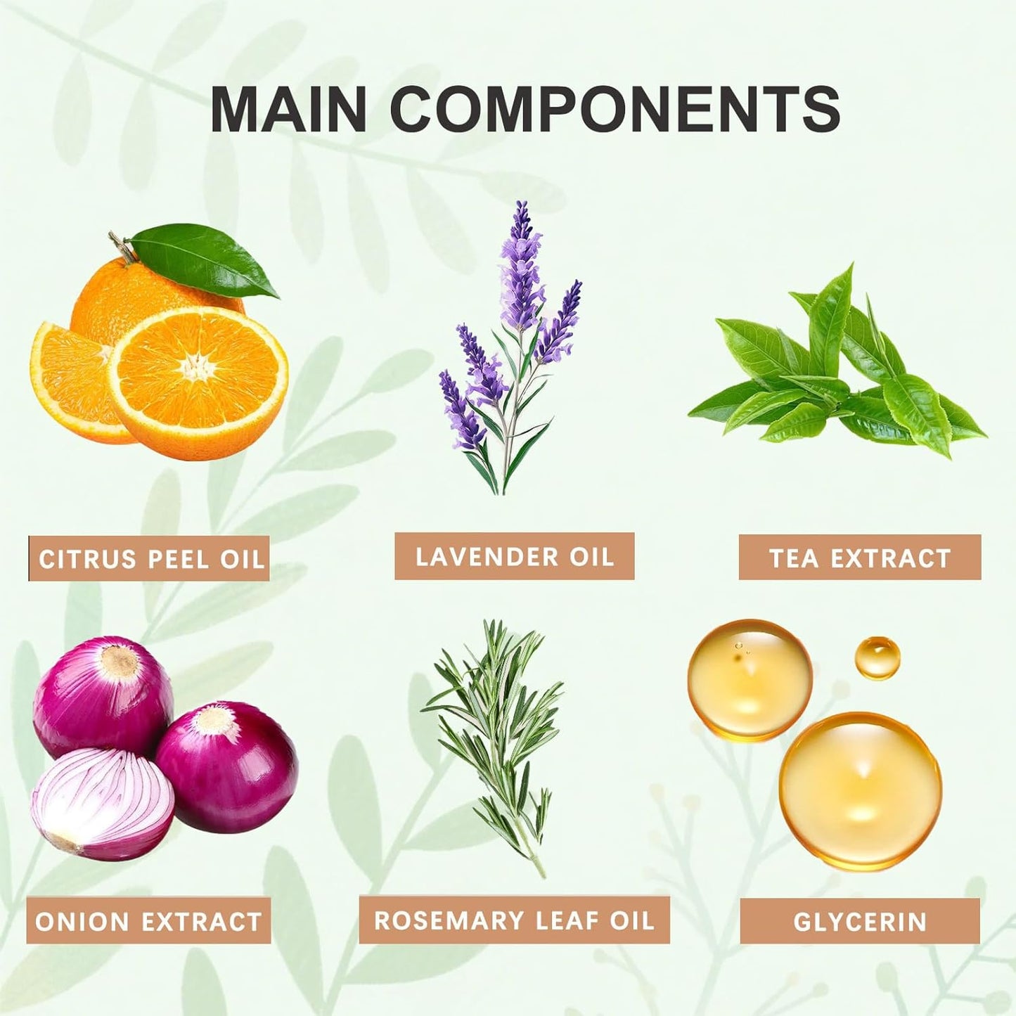 Natural Hair Growth Oil Spray:Rosemary Castor Batana Oil & Rice Water Lotion for Hair Growth ，Promotes Fuller Follicles for Women & Men – All Hair Type