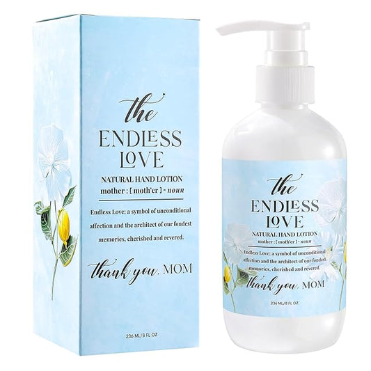 Hand & Body Lotion for Mother's Day Gift Basket- Endless Love - Infused with Honey Almond Aroma - 236 ML /8 FL OZ