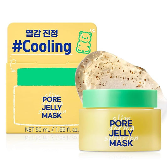 Lab.it Pore Tightening Cooling Face Mask | Collagen Jelly Mask for Sensitive Skin, Hydrating Wash-Off Cleanser, Soothing & Redness Relief, Gentle Exfoliation & Skin Firming (50g / 1.69 fl. oz.)
