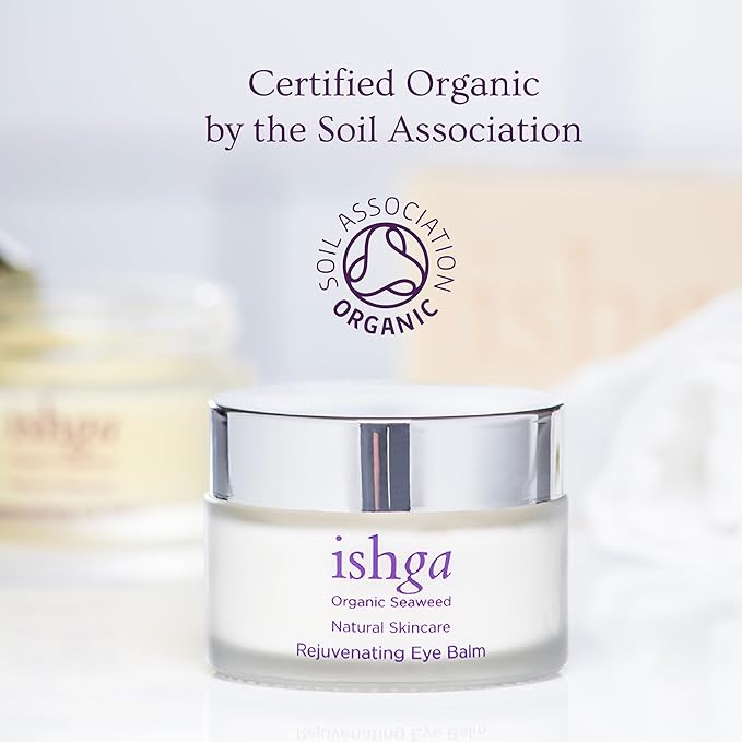 Ishga Eye Balm | Natural & Organic Skincare | Scottish Seaweed | All Skin Types | Vegan & Cruelty Free | Nourishing & Hydrating | 1.01 Fluid Ounces