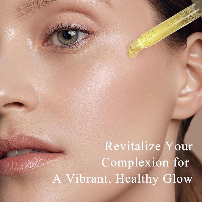 Vitamin C Face Serum with Turmeric for Uneven Skin Tone, Vitamin C & Turmeric Serum for Anti-Aging, Hydrating and Improving Dull Skin 1 Fl Oz