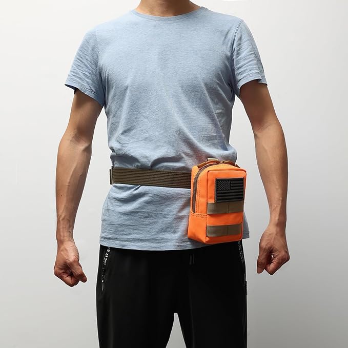 2 Pack Molle Pouches - Tactical Compact Water-Resistant EDC Pouch