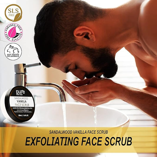 Pure Mens Bath and Body Gift Set. 7 Pc Natural Spa Gift Basket for Men. Spa Gift Set is #1 Ideal Gift for Men That Care about themselves!