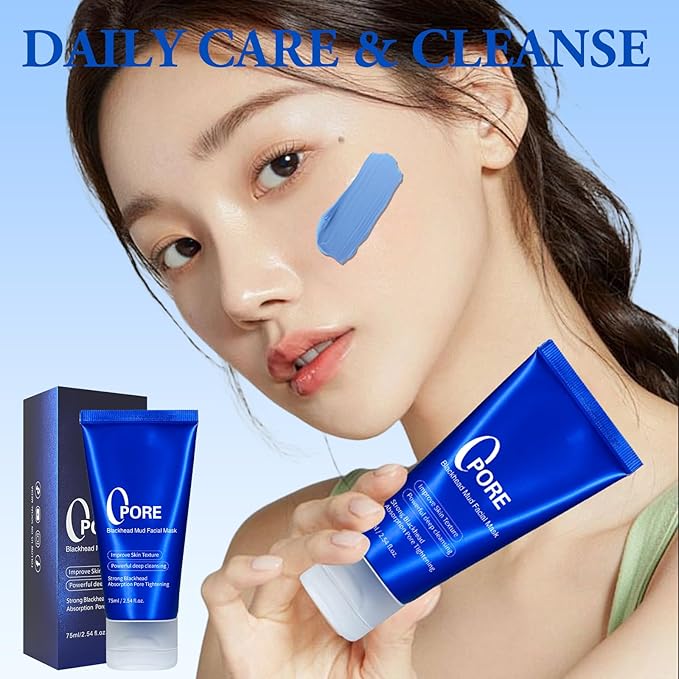 Blackhead Remover Mask, Cooling & Pore Tightening, Quick Dry Formula, Deep Cleansing and Soothing Effect Skincare for All Skin Types Blackhead Remover Face Mask