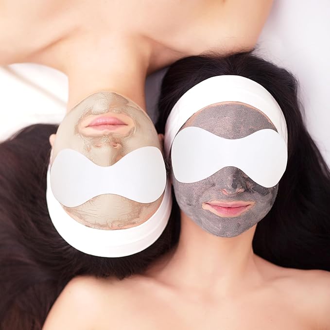 Sibba 200 Sheets Disposable Non Woven Eye Care Cotton Paper Facial Eye Pads Spa DIY Clear Eye Mask Paper Eye Pillow Covers Eye Care Masks for Skincare Spa Wrap Moisture