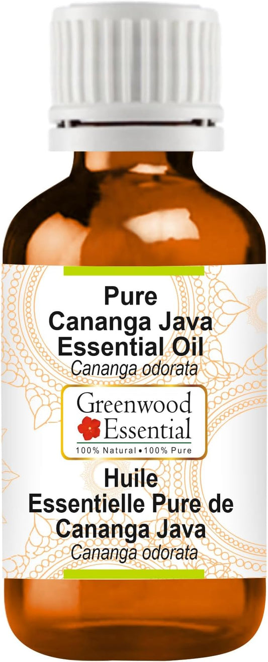 Pure Cananga Java Essential Oil (Cananga odorata) Steam Distilled 10ml (0.33 oz)
