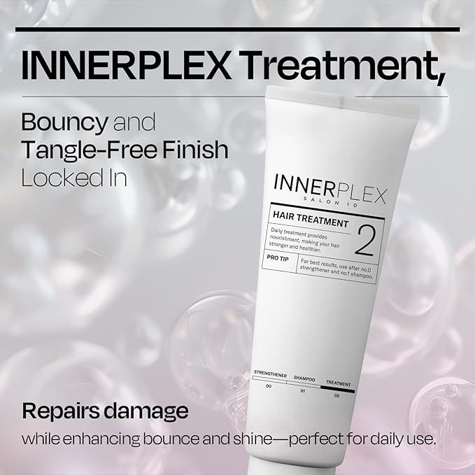 Mise En Scene 𝗜𝗡𝗡𝗘𝗥𝗣𝗟𝗘𝗫 𝗛𝗮𝗶𝗿 𝗕𝗼𝗻𝗱𝗶𝗻𝗴 𝗧𝗿𝗲𝗮𝘁𝗺𝗲𝗻𝘁 – Hair Mask for Deep Conditioning, Repair for Bleached Damaged, Premium Conditioner, 375g