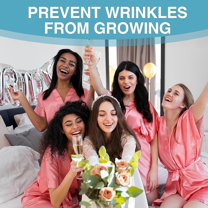 4 Pcs Chest Silicone Anti Wrinkle Pads Reusable,Anti-Wrinkle Patches for Side Sleeping