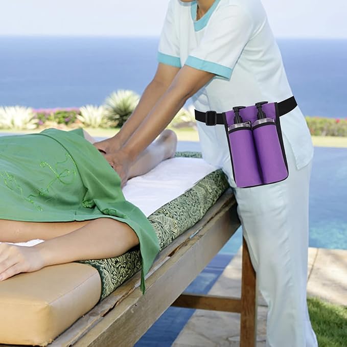 Massage Oil Holster, Adjustable and Durable Massage Holster, Bag only, Bottle not Included