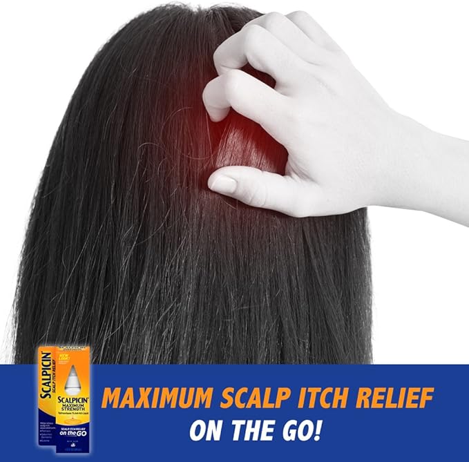 Scalpicin Max Strength Scalp Itch Treatment, 1.5 oz. (Pack of 2)