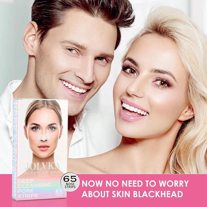 Blackhead Remover Pore Strips for Nose - 65 Strips - Charcoal Blackheads Removal - Blackhead Strip - Pore Cleaner