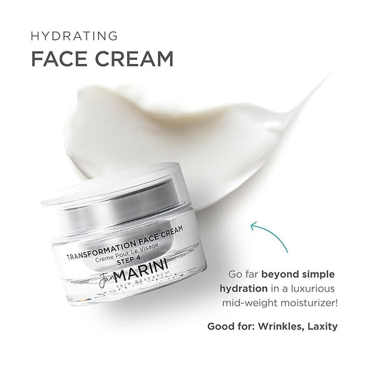 Jan Marini Skin Research Transformation Face Cream - Daily Hydrating Moisturizer for Face - Skincare Facial Cream - Facial Lotion for Dry Skin, Oily Skin & Combo Skin - 1 oz
