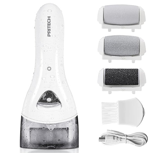 Electric Foot Callus Remover, Rechargeable Portable Electronic Foot File Pedicure Tools, Electric Callus Remover Kit, Professional Pedi Feet Care Perfect for Dead, Hard Cracked Dry Skin Ideal Gift