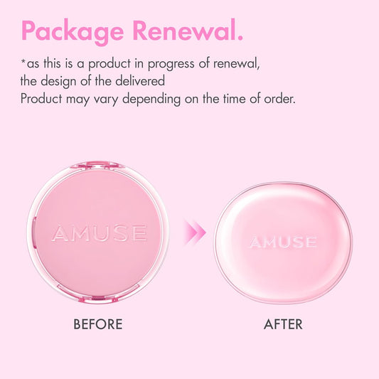 Amuse SEOUL DEW POWER VEGAN CUSHION FOUNDATION | Dewy, glow, long-lasting, double coverage, clean beauty, lightweight, natural look, foundation for sensitive skin, hydrating cushion (1.5 NATURAL)