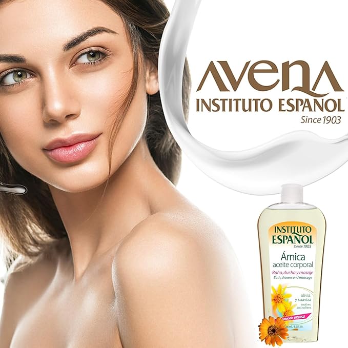 Instituto Español Arnica Oil, Body Oil, Fresh Fragrance, 8.5 Fl Oz, Bottle.