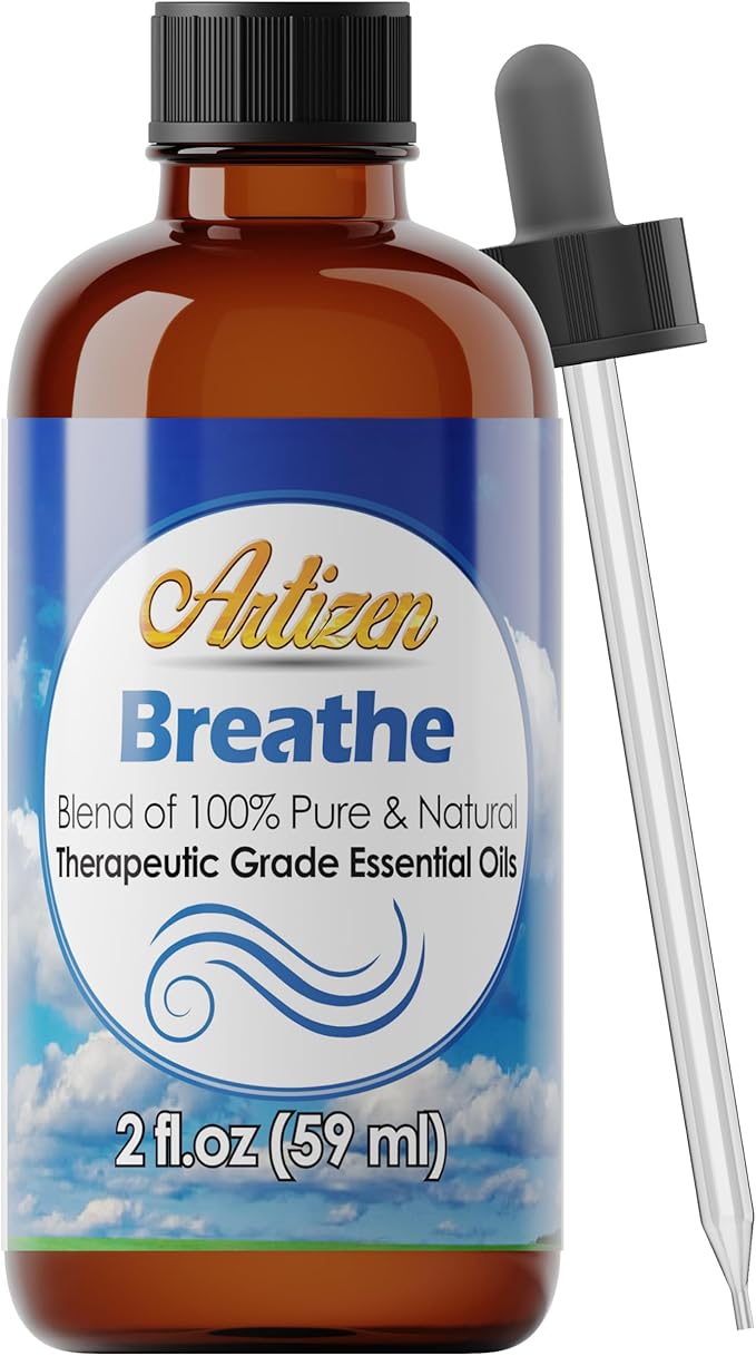 Artizen Breathe Blend Essential Oil Therapeutic Grade - Undiluted, Pure & Natural 2oz Aromatherapy