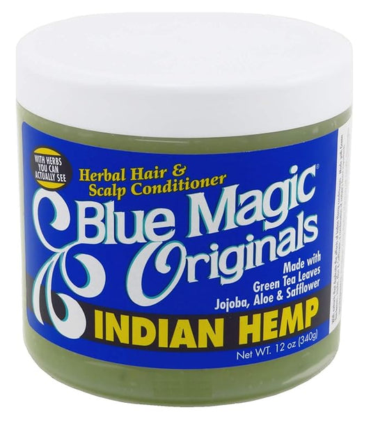 Blue Magic Originals Indian Hemp 12 Ounce Jar (354ml) (6 Pack)