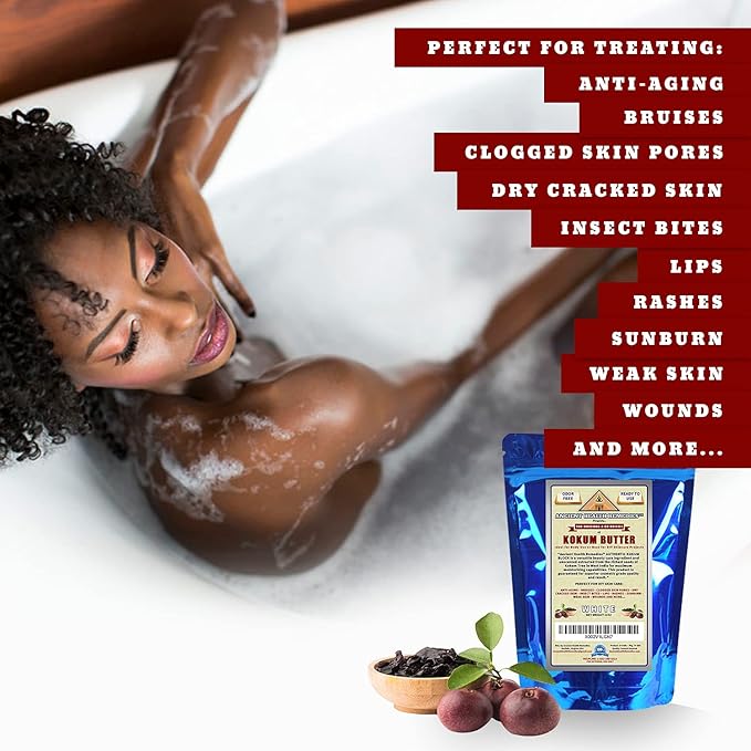 ANCIENT HEALTH REMEDIES Cosmetic Grade, PURE KOKUM BUTTER JAR/BLOCK. Bulk, Odor Free Alternative to Raw, Soft Butters. Ideal Hard Base for DIY Balms, Creams, Candle and Hand Creams (INDIA) (8 oz)