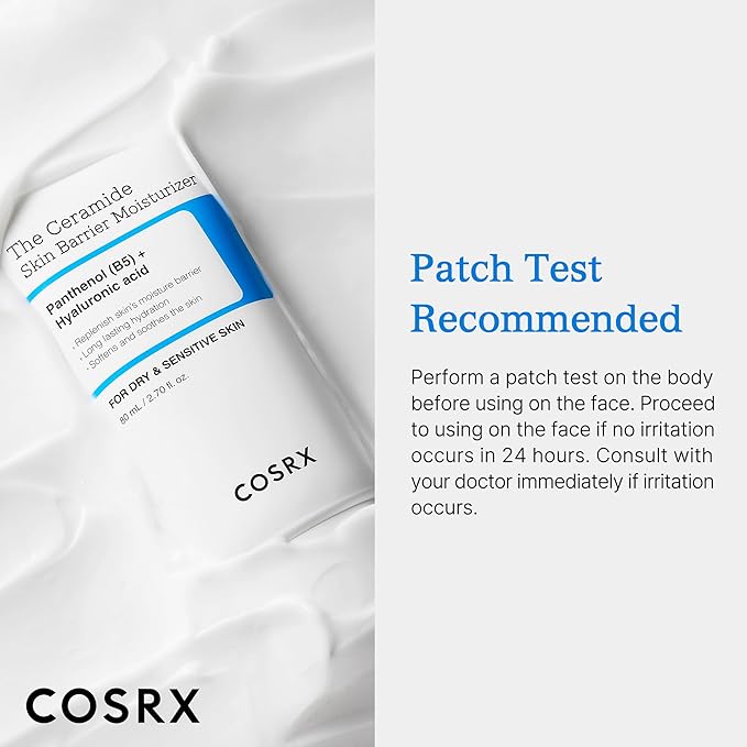 COSRX Ceramide Skin Barrier Moisturizer for Face with 7 Ceramides, Hyaluronic Acid & Panthenol for All Skin Types, 2.7 fl.oz, Korean Skin Care