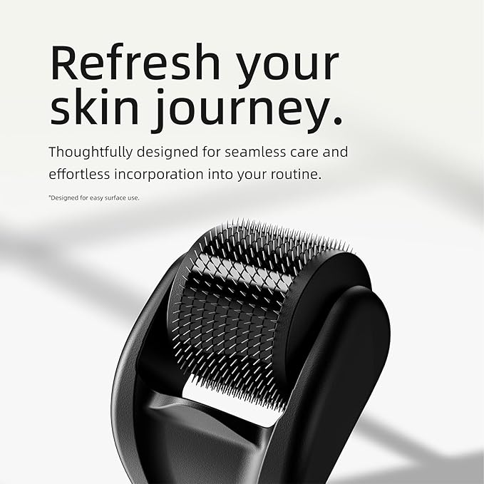 Microneedling Roller for Face and Beard | Derma Roller for Women and Men | Micro Needle Roller for Scalp Face [Ultra]