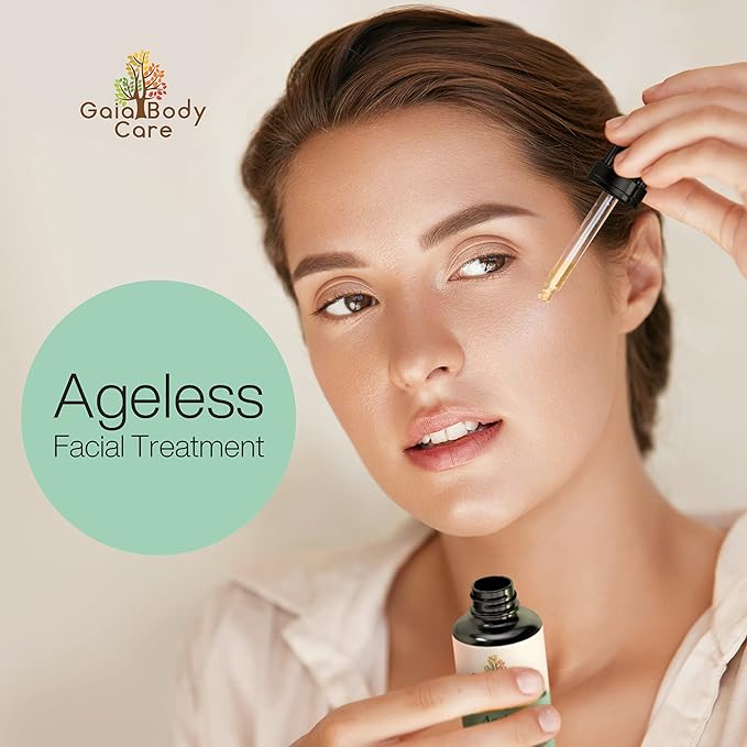 Gaia Body Care 5% Bakuchiol Oil Organic - Anti Aging, Anti Wrinkle, Reduces Fine Lines, Smooths Skin, Hydrates - Botanical Vegan - Natural Retinol Alternative Facial Oil (1oz, Rose)