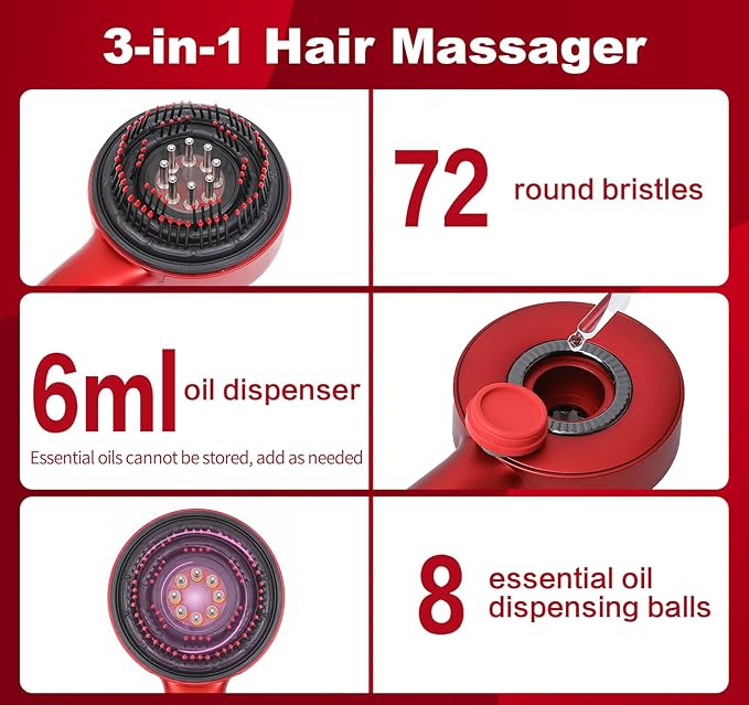 Electric Brush Cordless Hair Comb